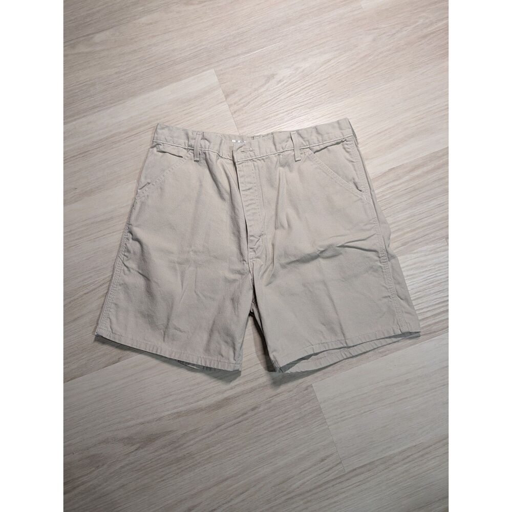Vintage Carhartt Men's 38 Khaki Utility Work Shorts 100% Cotton USA Made